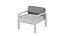 Sillón italiano de estilo moderno de mediados de siglo, modelo Mod 54-S1, diseñado por Gae Aulenti para Knoll en 1977.