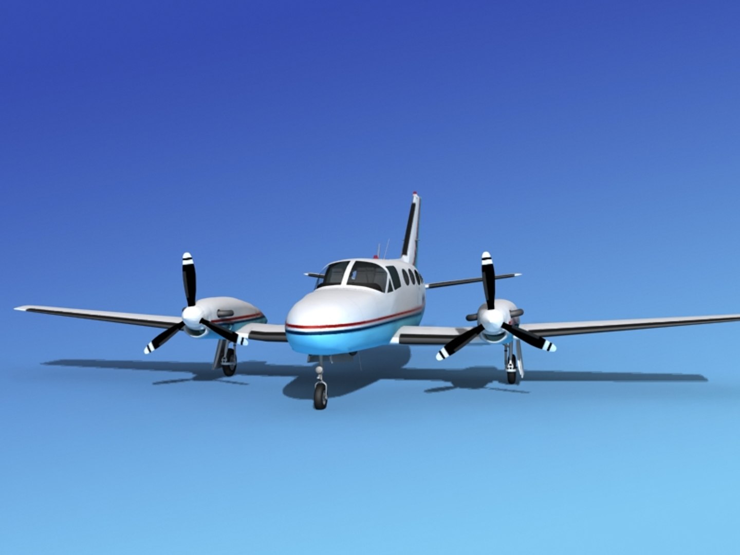 3d Model Of Scale Cessna 425 Conquest