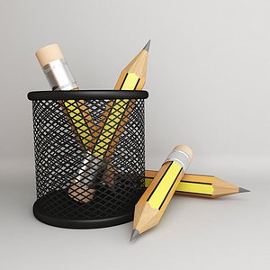 3d model drawing pencils