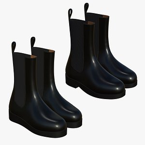 Realistic Leather Boots V44