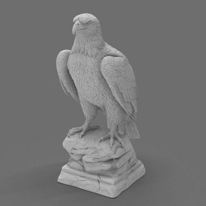 3D Majestic Executive Eagle 3D Office Sculpture  Ultra Detailed Eagle Statue STL for 3D Printing  Pre
