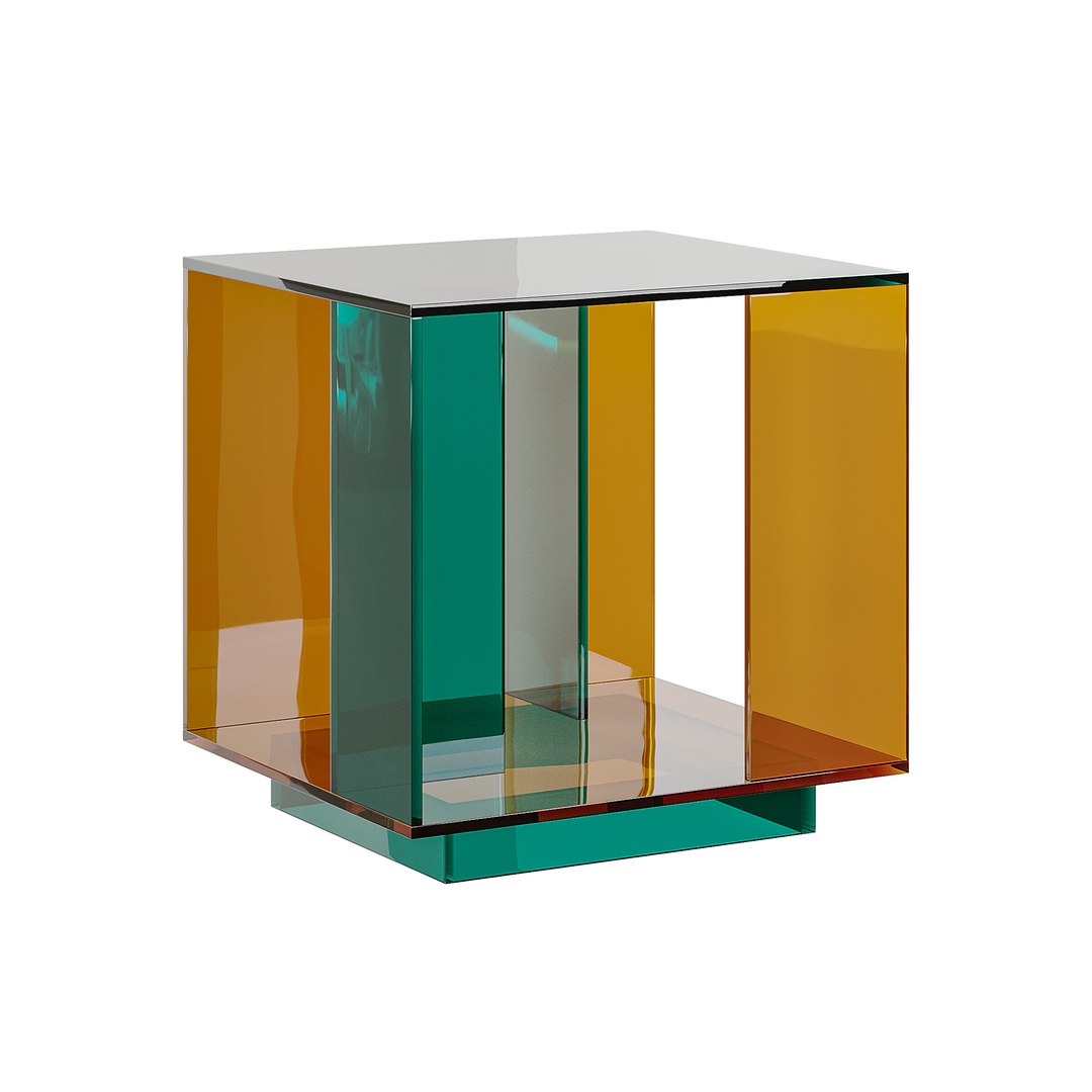 3D Model Acrylic Side Table - TurboSquid 2387602