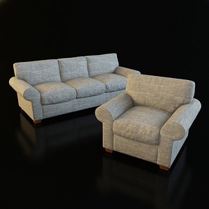 3ds max classic armchair sofa