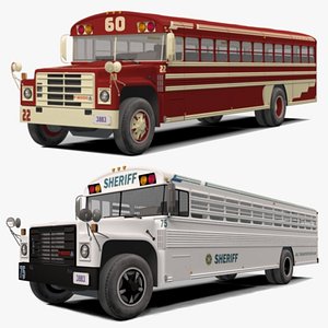 Vintage Bus and Prison Bus