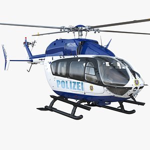 3D model eurocopter ec145 german police