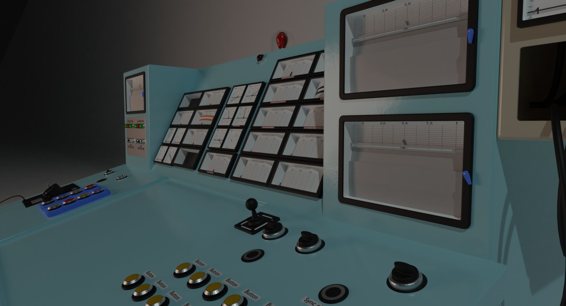 Old Industrial Control Panel 3D Model - TurboSquid 1432668