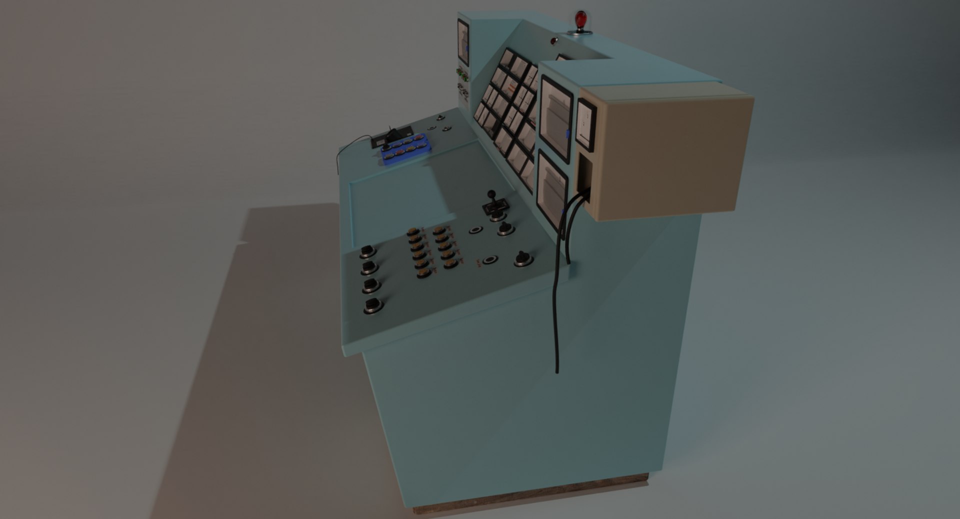 Old Industrial Control Panel 3D Model - TurboSquid 1432668