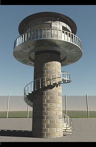 circular watchtower 3d 3ds