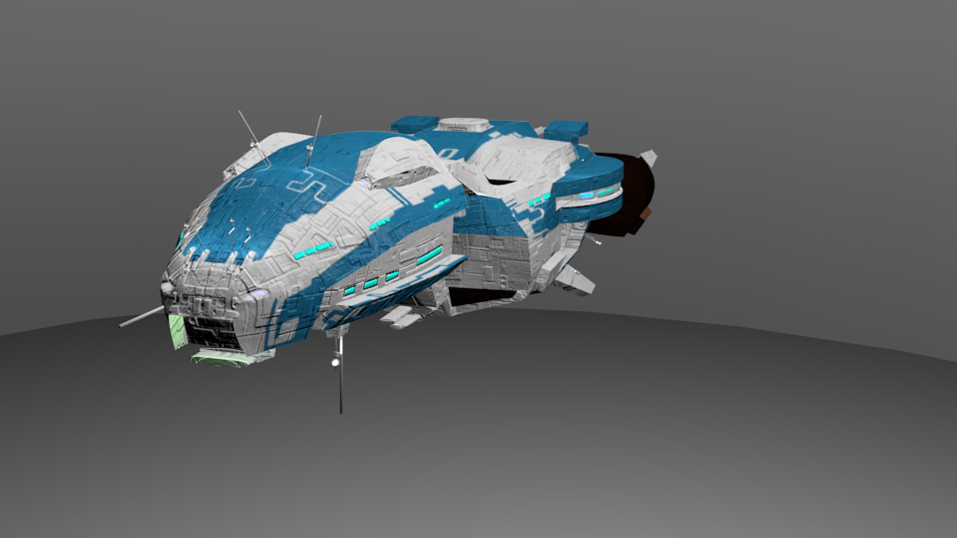 3d Model Large Spaceship