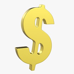 3D Dollar symbol
