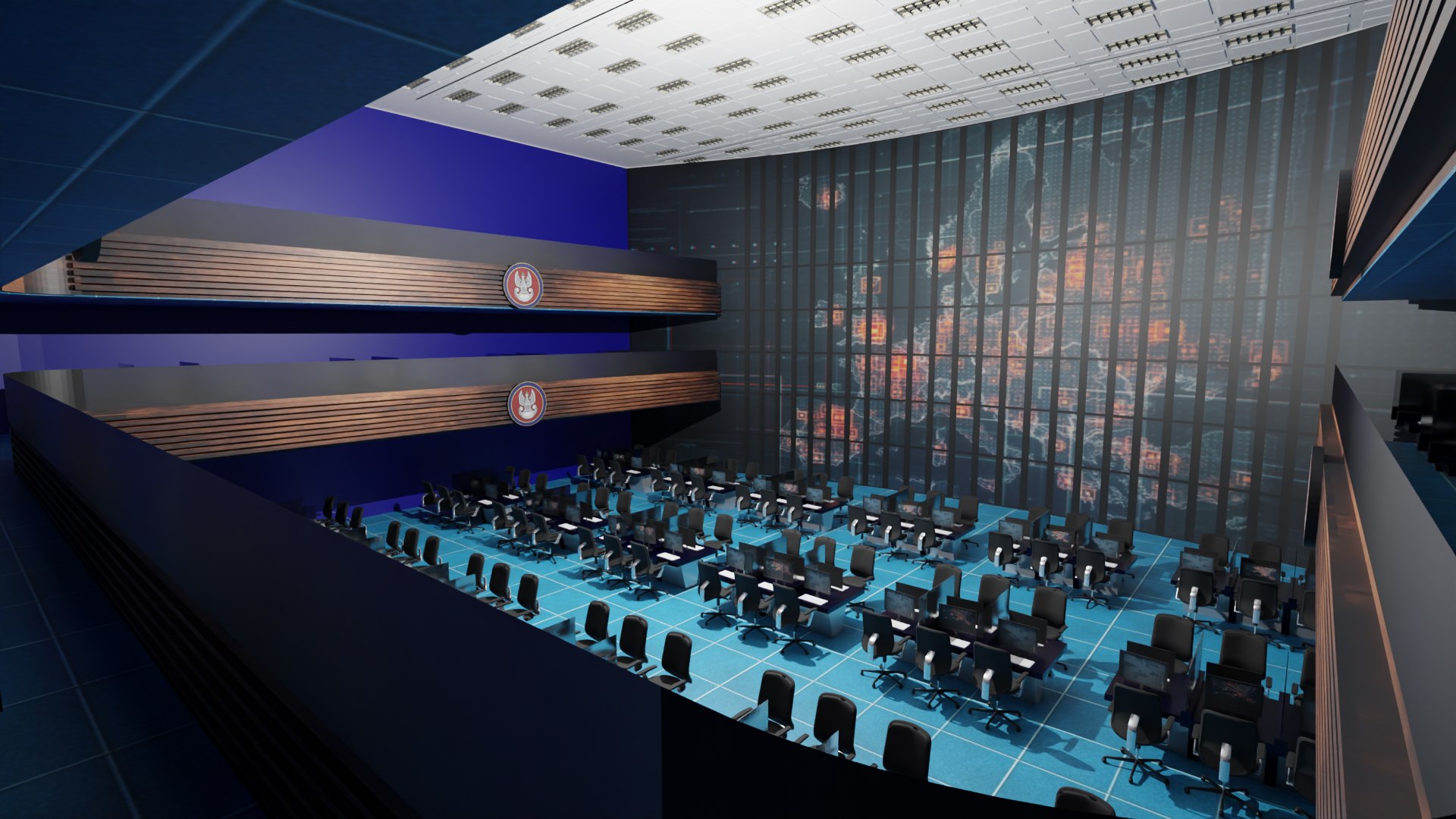 Mission Control Center 3D Model - TurboSquid 2164755