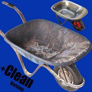 3D wheelbarrow barrow