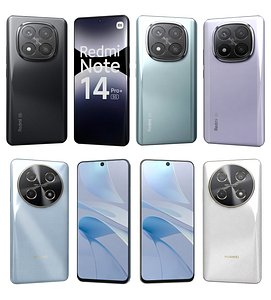Xiaomi Redmi Note 14 Pro Plus 5G And Huawei nova 13i 3D model