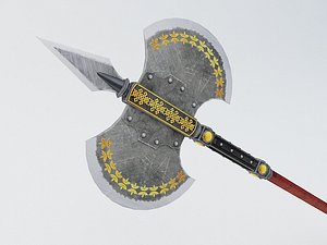 battle axe 3d model