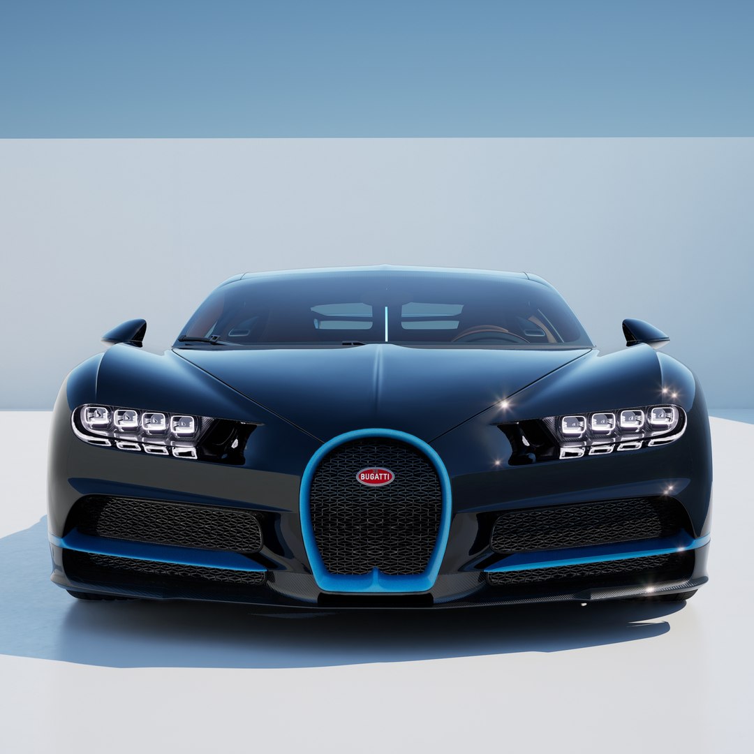 A Realistic Bugatti Rendered in Unreal Engine 5