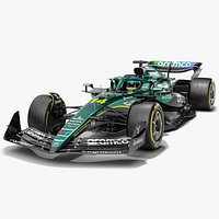 Aston Martin F1 AMR25 2025 Formula 1 Race Car