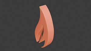 fire icon 11 3D