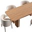 Chaise Akiko et table à manger rectangulaire Lazar par Laredoute