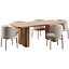Chaise Akiko et table à manger rectangulaire Lazar par Laredoute