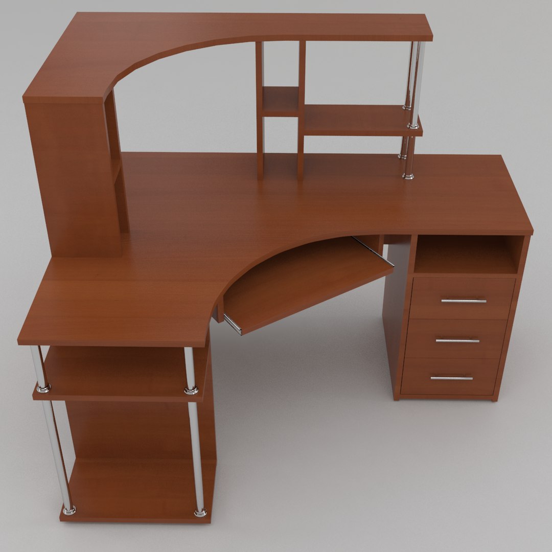 Table Computer 3d Model
