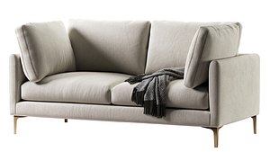 3D Adams 2 Seater Sofa model