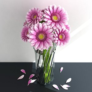 3D bouquet gerbera
