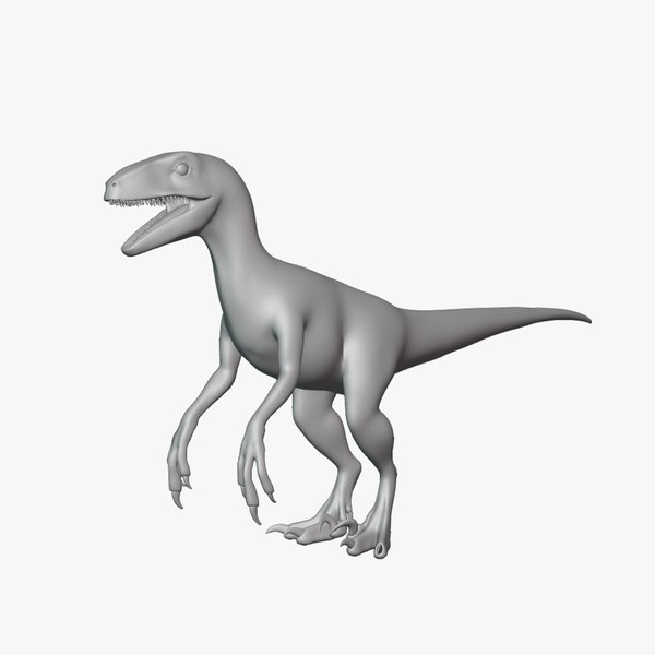 modelo 3d Malla base Utahraptor de baja poli - TurboSquid 2107619