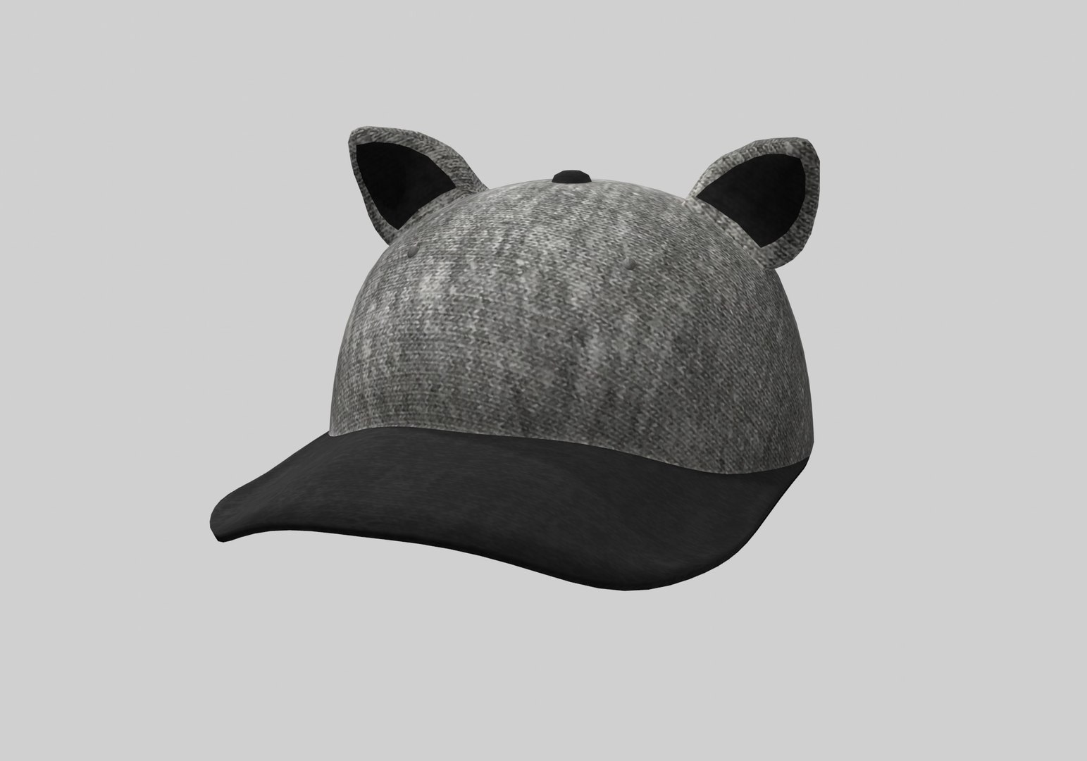3D gray cap with cap ears https://p.turbosquid.com/ts-thumb/3y/BFKQ92/0R/10001/jpg/1651702337/1920x1080/fit_q87/30e662aaf54afb2c507609760de146010ea1837a/10001.jpg