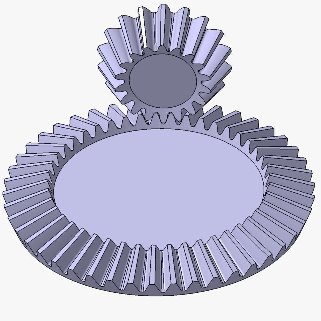 3D Bevel Gears Set Model - TurboSquid 1878869