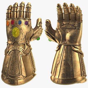 3D Infinity Gauntlet Rigged for Cinema 4D