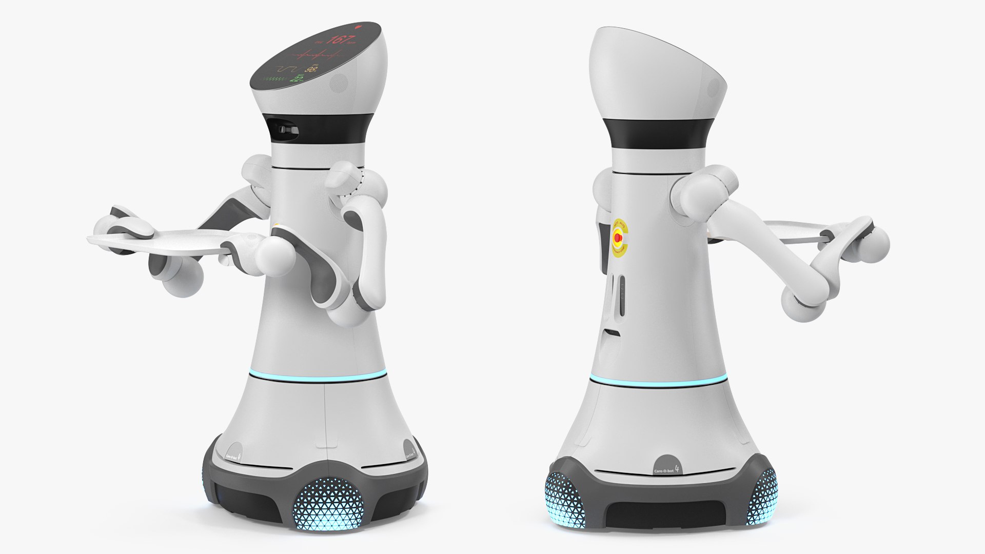 Careobot 4 with Medical Tray 3D model preview