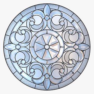 3D model Stained-glass window