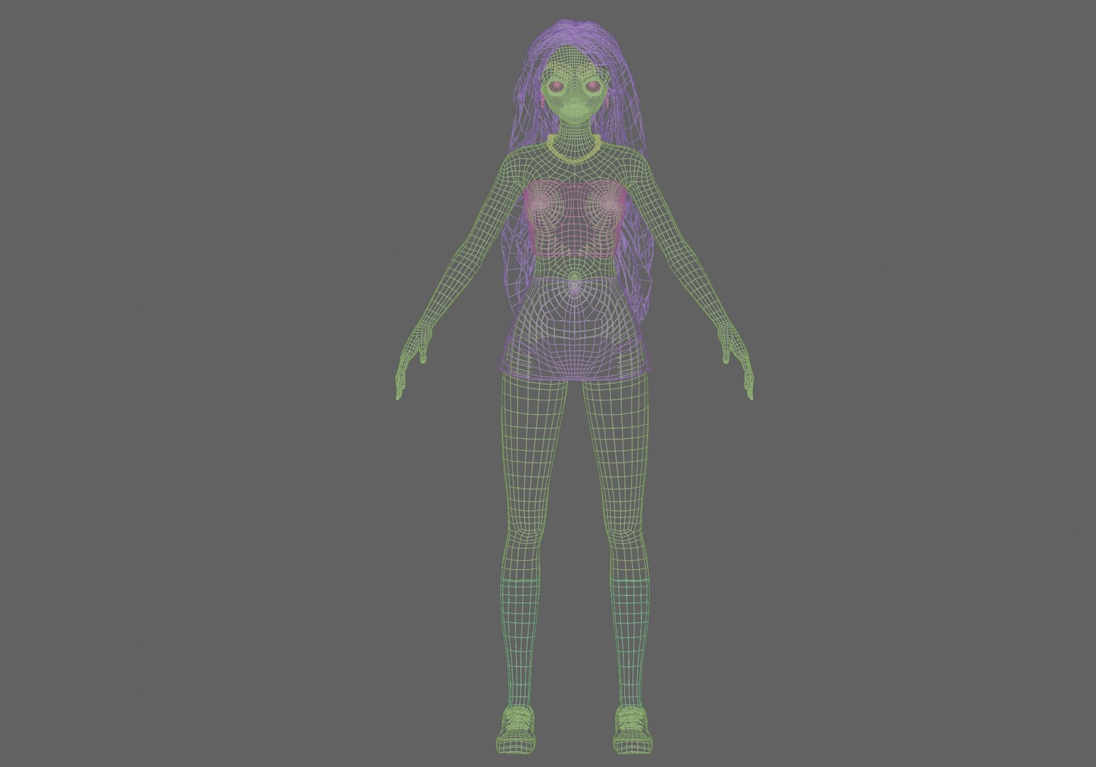 Standard Basic Girl V39143 3D TurboSquid 2270500