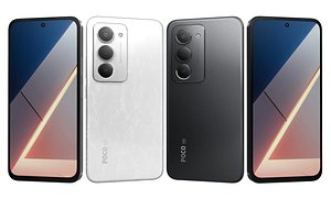 3D Xiaomi POCO M8s 5G Black And White