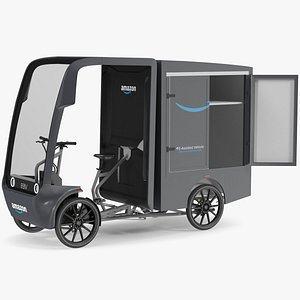 EAV Cargo Delivery Bike Amazon Rigged for Cinema 4D 3D model