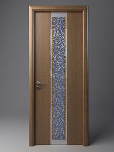 3d door wood wooden model