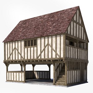 Medieval Market Hall model