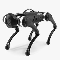 Black Unitree Go1 Quadruped