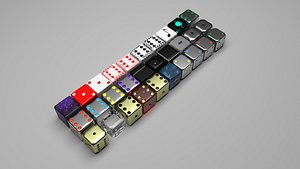 3D Dices Set model