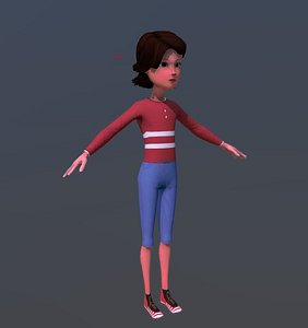 anish 10 years boy 3D model