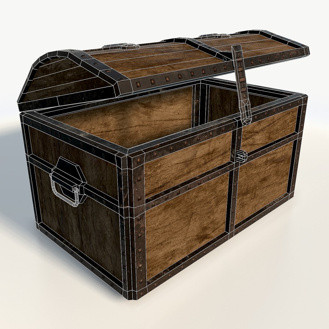 3d Realistic Pirate Chest