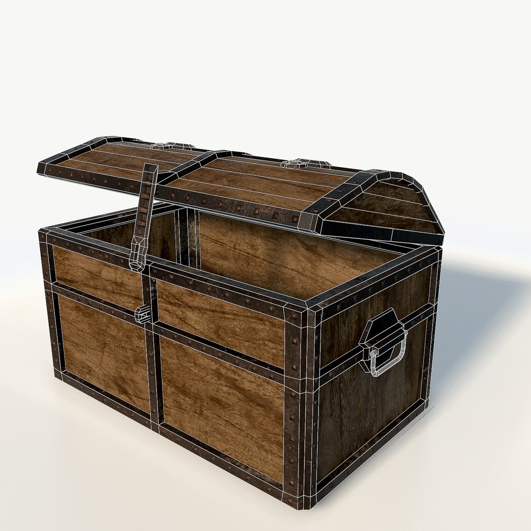 3d Realistic Pirate Chest