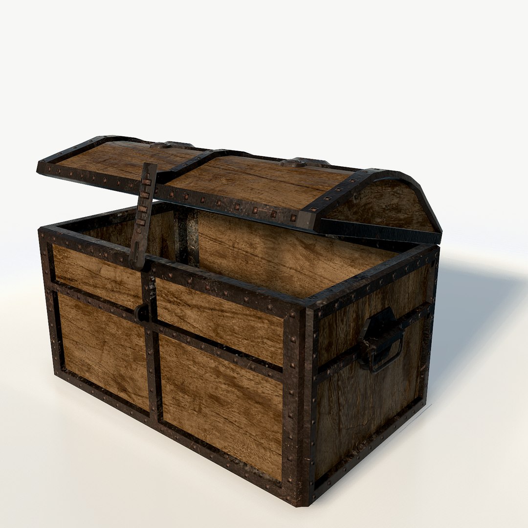 3d Realistic Pirate Chest