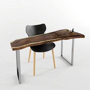 3d model dining table