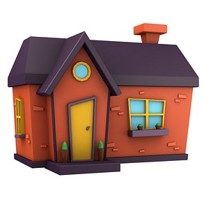 cartoon house 3D model