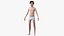 3D Complete Female and Young Man Body Anatomy Fur Collection