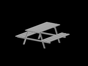 Free 3D Picnic Table Models - Available For Download On TurboSquid