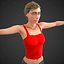 civilian and zombie rigged girl
