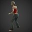 civilian and zombie rigged girl