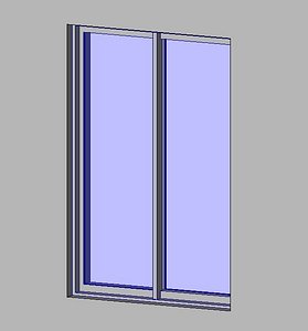 3D revit sliding window